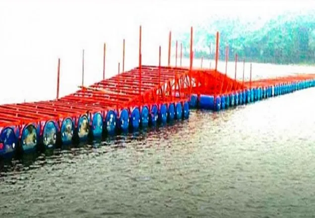 চালু হয়েছে দেশের দীর্ঘতম ভাসমান সেতু