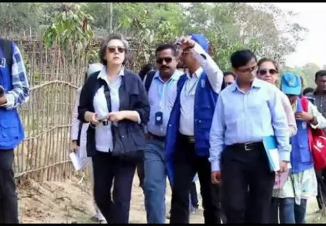 রোহিঙ্গা ক্যাম্প পরিদর্শন করলেন জাতিসংঘের বিশেষ দূত