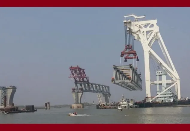 পদ্মায় দ্বিতীয় স্প্যান বসানো হবে রোববার  
