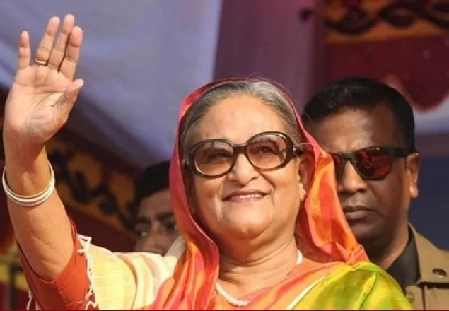 সিলেটে শেখ হাসিনা   