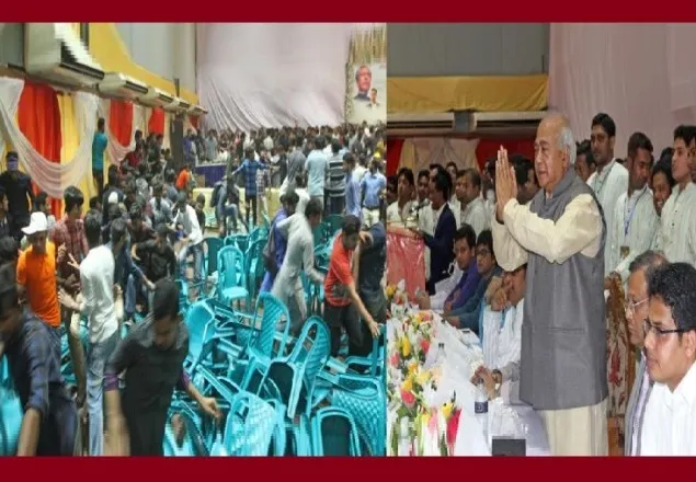 বোমা বিস্ফোরণে ছাত্রলীগের সম্মেলন পণ্ড (ভিডিও) 