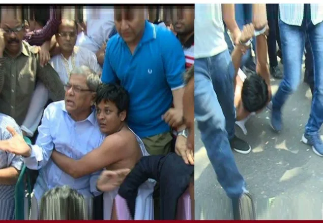 মির্জা ফখরুলকে জড়িয়ে ধরেও গ্রেফতার এড়াতে পারলো না ছাত্রদল সভাপতি 
