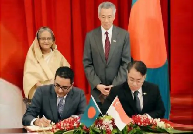 বাংলাদেশ-সিঙ্গাপুরের দু’টি সমঝোতা স্মারকে স্বাক্ষর