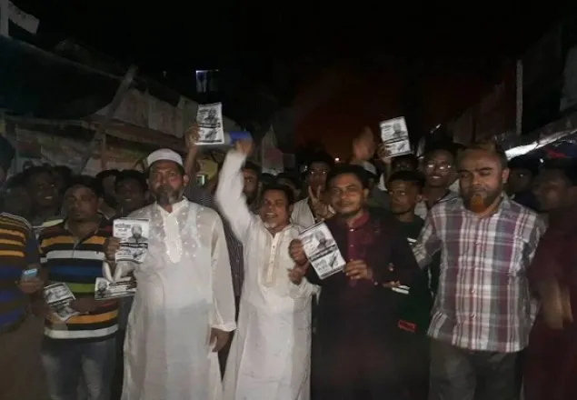 গোসাইলডাঙ্গা ওয়ার্ডে উপ-নির্বাচনে ২০দলীয় প্রার্থীর গণসংযোগ