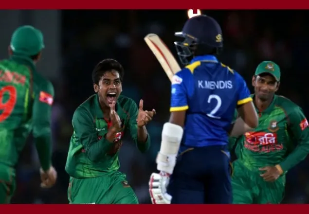 সাকিব-মুস্তাফিজের আঘাতে লণ্ডভণ্ড শ্রীলঙ্কা  