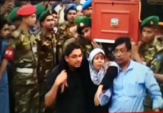 ২৩ মরদেহে রাষ্ট্রপতি, প্রধানমন্ত্রীর পক্ষে শ্রদ্ধা