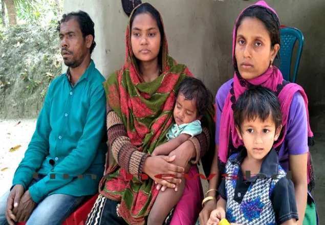 বিরামপুর সীমান্তে মা-শিশুসহ পাঁচ রোহিঙ্গা আটক