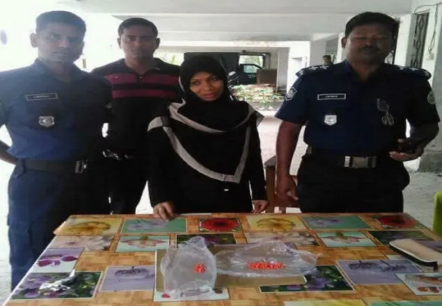 ভোলায় মাদক সম্রাজ্ঞী জেসমিন ১১০ পিস ইয়াবাসহ আটক