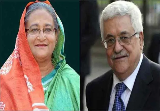 ফিলিস্তিনের প্রেসিডেন্টকে শেখ হাসিনার ফোন