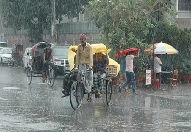 ঝড়ো হাওয়াসহ মাঝারি বৃষ্টি হতে পারে