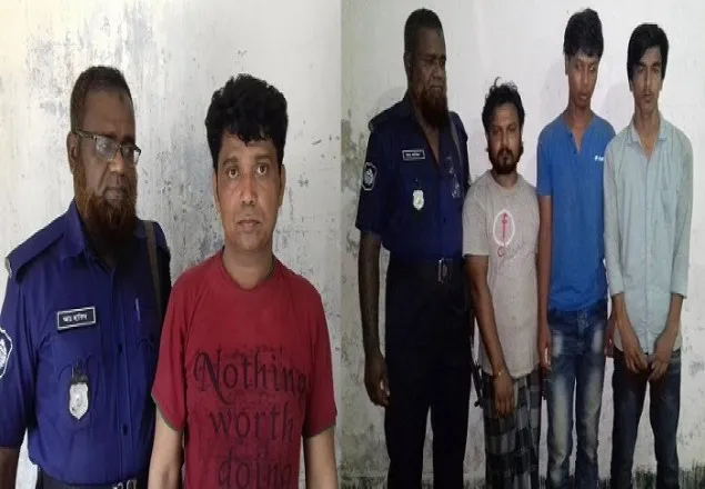 চরফ্যাশনে মাদক বিরোধী অভিযানে গ্রেফতার ৫