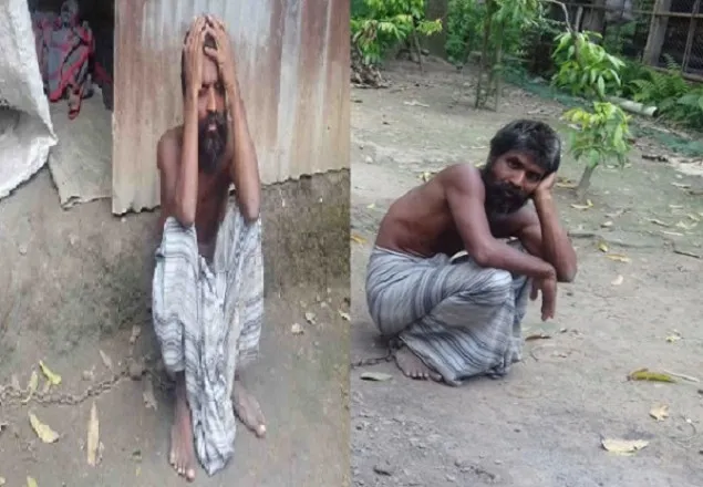পাবনায় ২০ বছর ধরে শিকলবন্দি যুবক