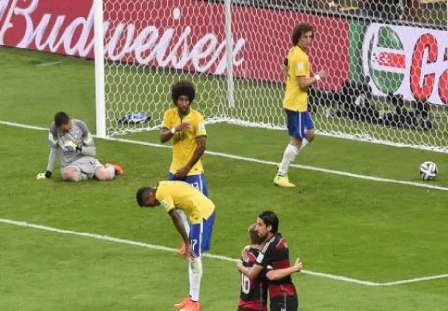  সেই গোল পোস্ট জার্মানিকে উপহার ব্রাজিলের