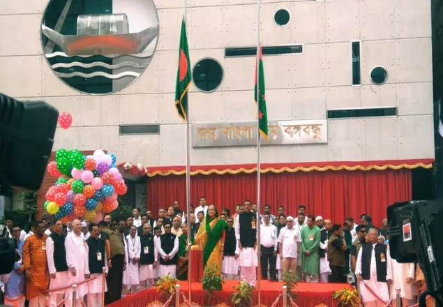 দলের নিজস্ব ভবন উদ্বোধন করলেন প্রধানমন্ত্রী