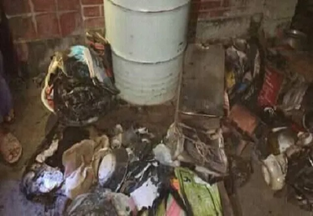 বগুড়ার ফাঁপোরে শর্ট সার্কিট থেকে আগুন ১০ লক্ষ টাকার ক্ষতি