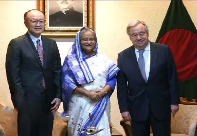 প্রধানমন্ত্রীর সঙ্গে জাতিসংঘ মহাসচিবের সাক্ষাৎ