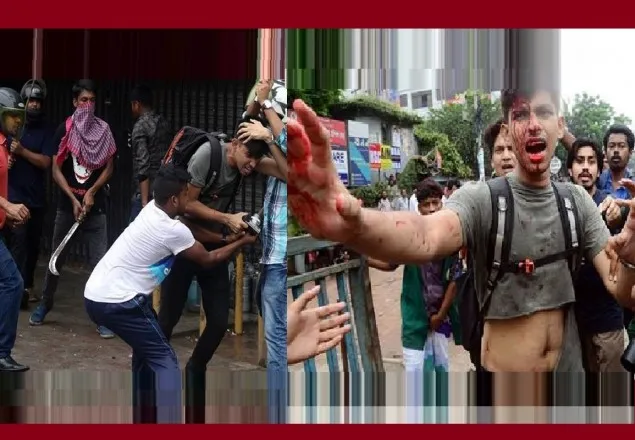 ছাত্রলীগের হামলায় ৫ ফটো সাংবাদিক আহত (ভিডিও) 