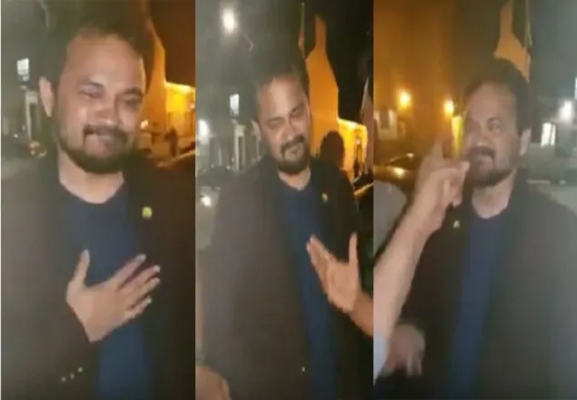 নিউইয়র্কে ইমরান এইচ সরকারকে জুতা নিক্ষেপ (ভিডিও)