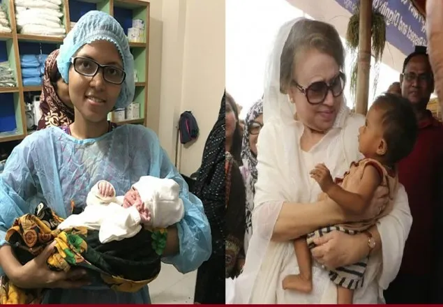 বিএনপি’র হাসপাতালে জন্ম নিল রোহিঙ্গা শিশু আয়েশা খালেদা 