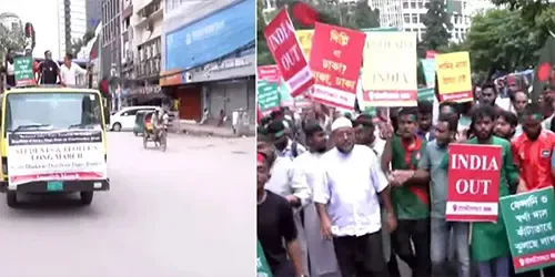 শাহবাগ থেকে ডম্বুর বাঁধ অভিমুখে ‘লং মার্চ’