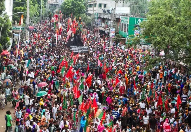 কড়া নিরাপত্তায় হচ্ছে তাজিয়া মিছিল