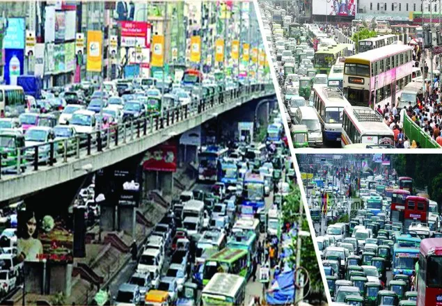 ৫ ভাগের দখলে ঢাকার ৭০ ভাগ রাস্তা