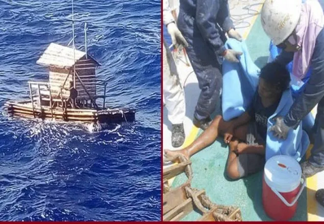 সাগরে ৪৯দিন ভেসে থেকেও বেঁচে গেলেন এক তরুণ 