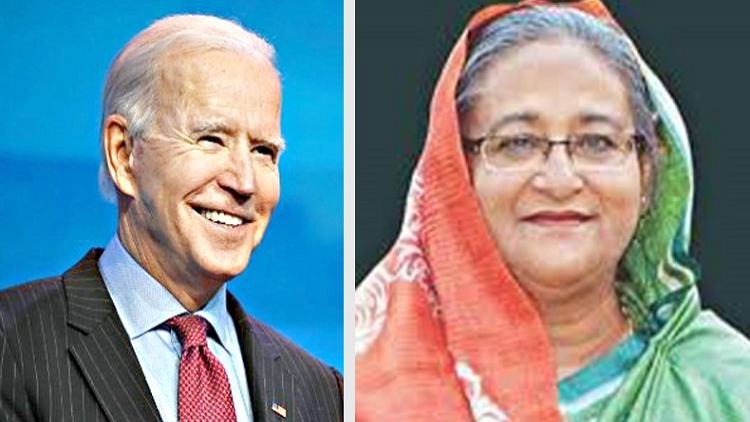 PM Hasina attends Joe Biden's reception
