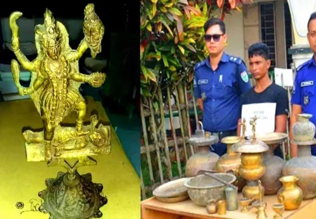 সুনামগঞ্জে ২০০ বছরের পুরনো মূর্তিসহ আটক ২