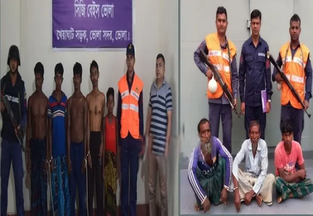 ভোলায় ইলিশ শিকারের দায়ে ১৫ জেলের জেল-জরিমানা