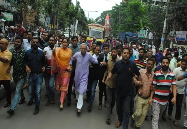 রাজধানীতে রিজভীর নেতৃত্বে বিক্ষোভ