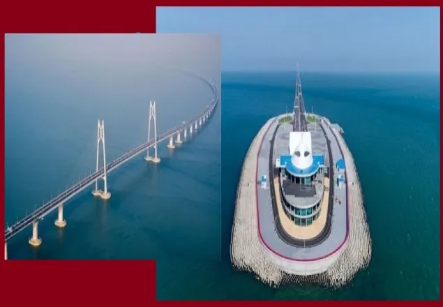 চীন সাগরের ওপর ৫৫ কি.মি. দীর্ঘ সেতু