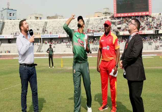টসে জিতে ফিল্ডিংয়ে বাংলাদেশ