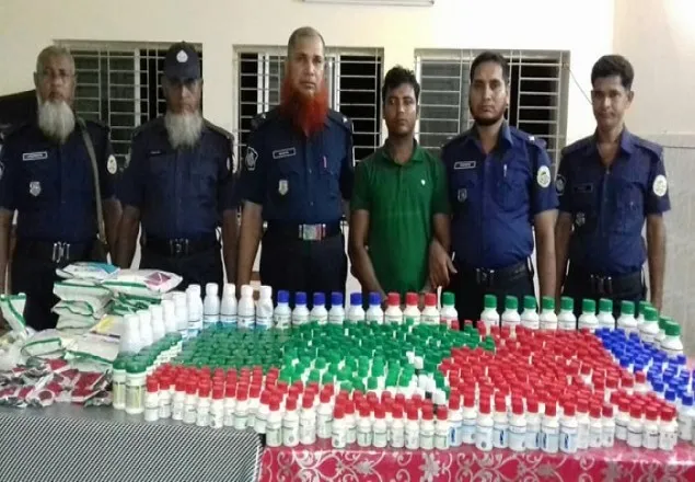 ভোলায় আড়াই লক্ষাধিক টাকার কিটনাশক উদ্ধার