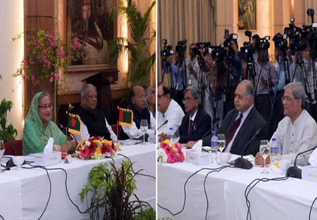 প্রধানমন্ত্রীর সঙ্গে ঐক্যফ্রন্টের সাড়ে ৩ ঘণ্টার সংলাপ