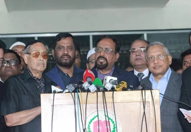 নির্বাচনের তফসিল না পেছানোর পক্ষে জাতীয় পার্টি