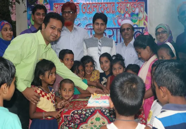 সুবিধা বঞ্চিত শিশুদের সাথে সানরাইজ ওয়েলফেয়ার ফাউন্ডেশনের ৬ষ্ঠ বর্ষপূর্তি উদযাপন