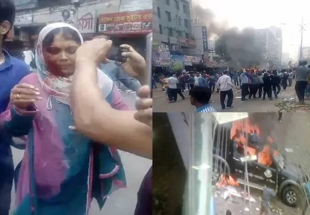 নয়াপল্টনে পুলিশের সাথে বিএনপির নেতাকর্মীদের সংঘর্ষ
