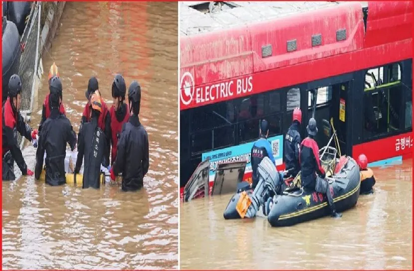 দক্ষিণ কোরিয়ায় ভয়াবহ বন্যা, নিহত বেড়ে ৩৯