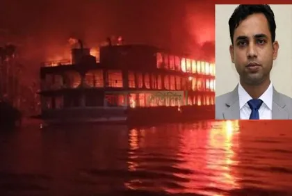 লঞ্চ থেকে লাফিয়ে পড়ে প্রাণে বাঁচলেন ইউএনও