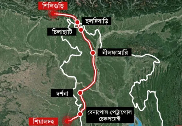 বাংলাদেশের ভেতর দিয়ে রেলপথে জুড়ছে কলকাতা-শিলিগুড়ি