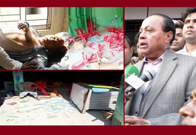 ব্যারিষ্টার মওদুদের পথসভায় হামলা-ভাংচুর-গুলি, অর্ধশত আহত 