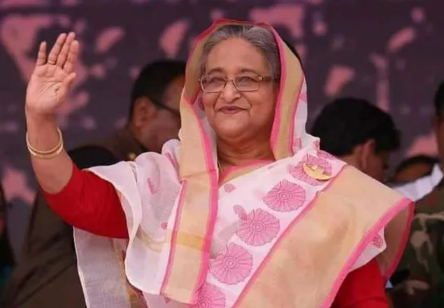 ঢাকার পথে প্রধানমন্ত্রী