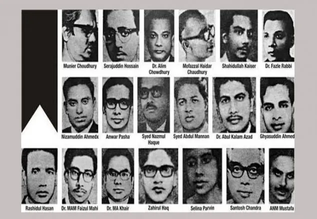 আজ শহীদ বুদ্ধিজীবী দিবস