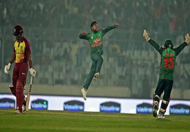 উইন্ডিজকে হারিয়ে সিরিজে ফিরল টাইগাররা