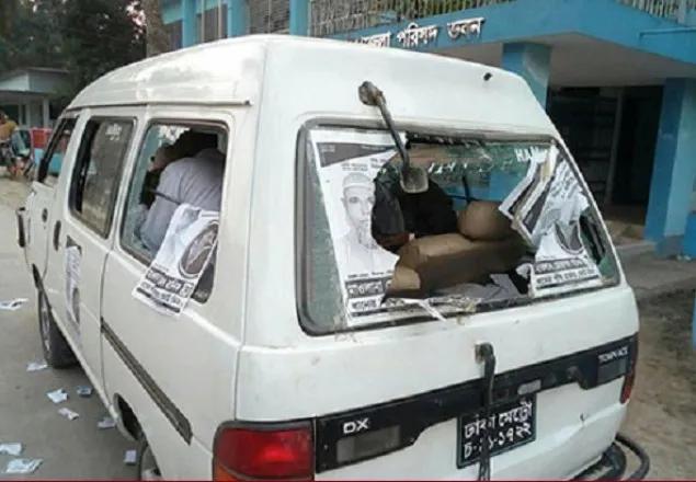 দিনাজপুরে ‘ধানের শীষ’র প্রচারণায় আ.লীগের হামলা-ভাঙচুর-অগ্নিসংযোগ 