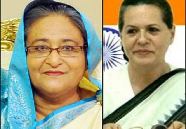 শেখ হাসিনাকে সোনিয়া গান্ধীর অভিনন্দন