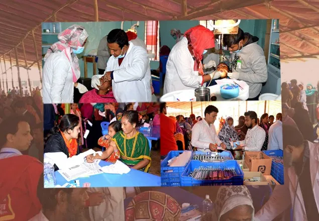 বান্দরবনে কোয়ান্টাম ফাউন্ডেশনের উদ্যোগে ফ্রি মেডিকেল ক্যাম্প