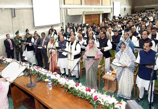 নতুন মন্ত্রীসভার শপথ আজ