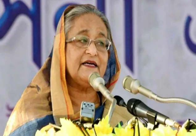 জাতির পিতার স্বপ্নের সোনার বাংলা গড়তে চাই: প্রধানমন্ত্রী